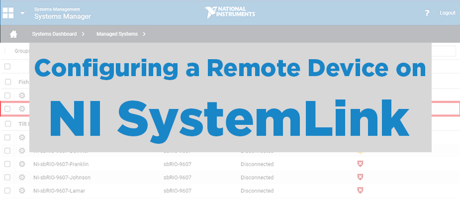 Configuring a Remote Device on NI SystemLink
