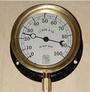 Resurrecting the Antique Pressure Gauge to Display Internet Bandwidth