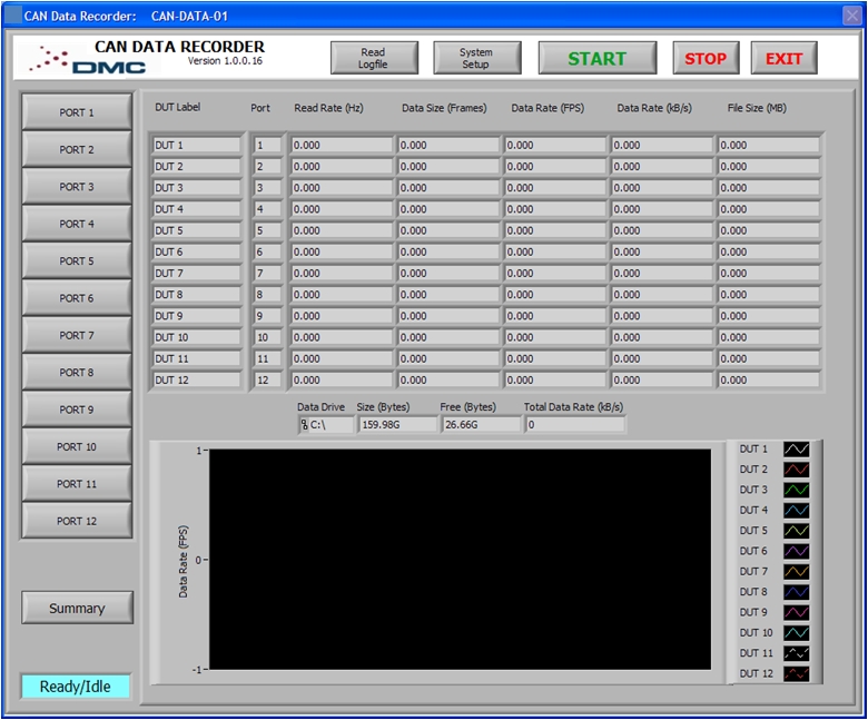 CAN Recorder User Interface