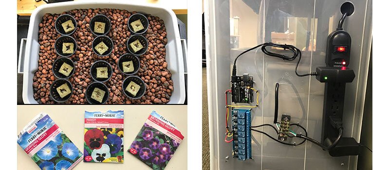 DMC Boston FedEx Day April 2017 Planter, Seeds, Electric Panel.