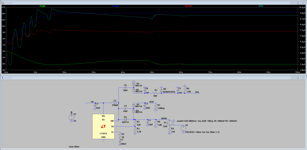 LT spice simulation for circuit design