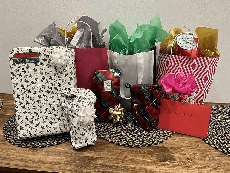 Gift bags for Operation Santa