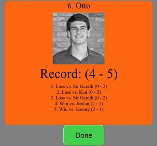 Ping Pong Web Application