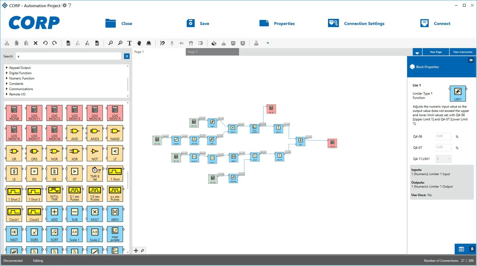 corp automation project pc application development