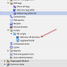 Custom Data Logging using a Siemens Comfort Panel and VB Script