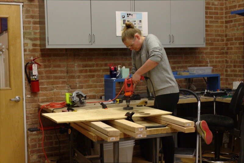 Natalie at work