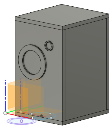 Speaker box drawing