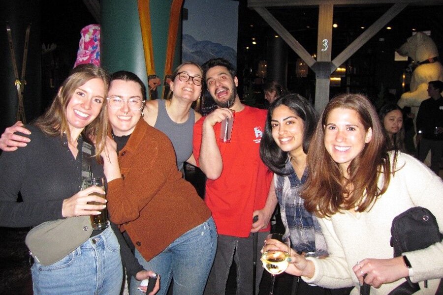 a group of smiling colleagues