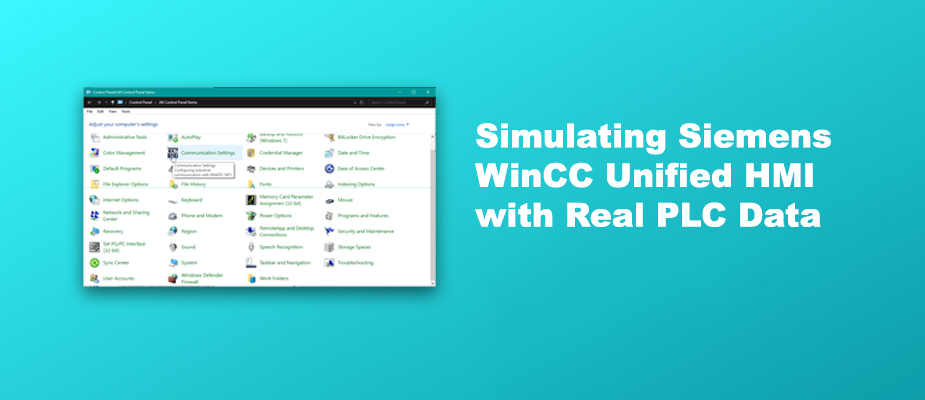 Simulating Siemens WinCC Unified HMI with Real PLC Data