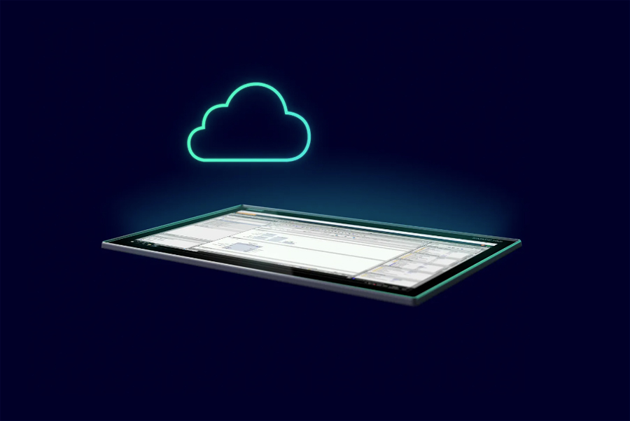 Siemens TIA Portal Cloud on a tablet