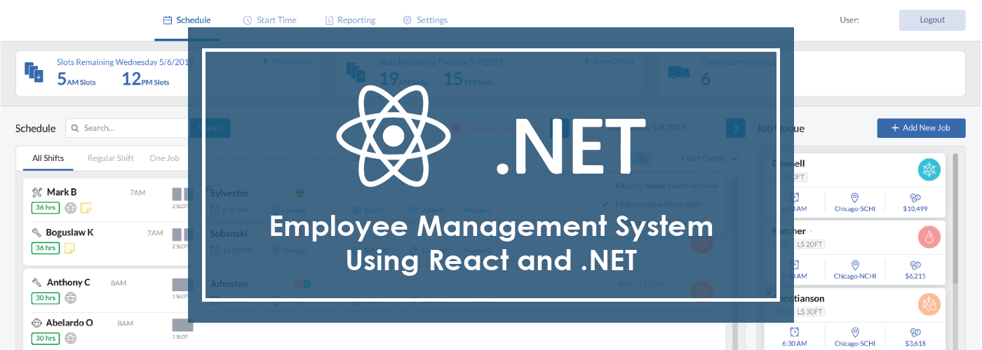 Employee Management System Using React and .NET