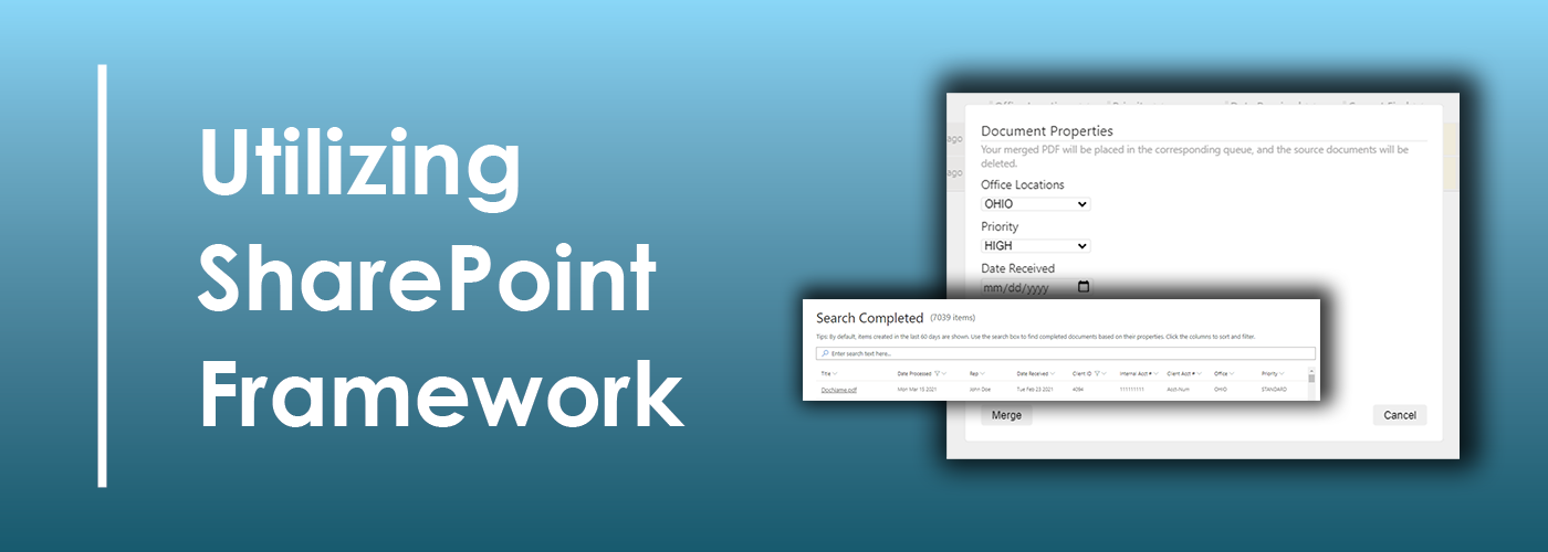 Document Tagging, Merging, Processing and Searching with SharePoint Framework