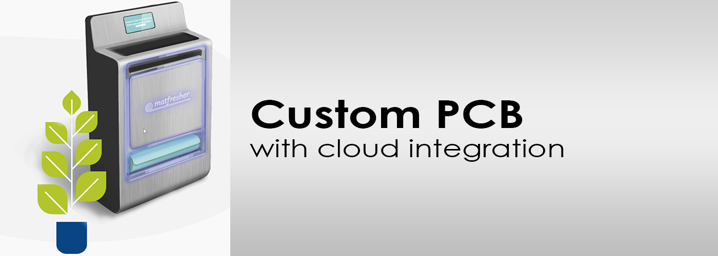 Custom PCB for Cleaning Kiosk With Cloud Application Integration