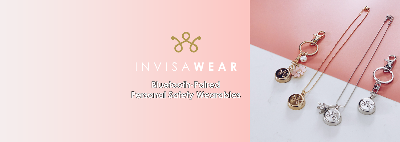 invisaWear Bluetooth-paired Personal Safety Wearables